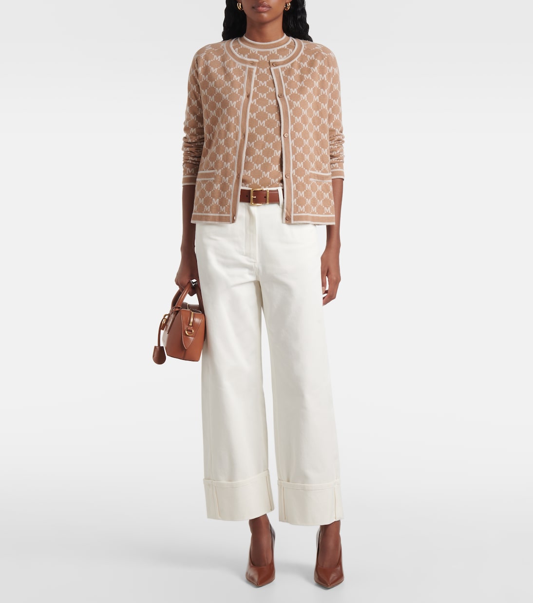Tivoli intarsia wool and cashmere cardigan  | 'S Max Mara