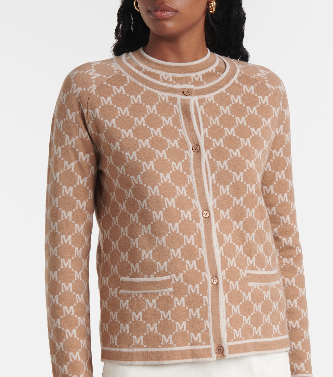Tivoli intarsia wool and cashmere cardigan  | 'S Max Mara