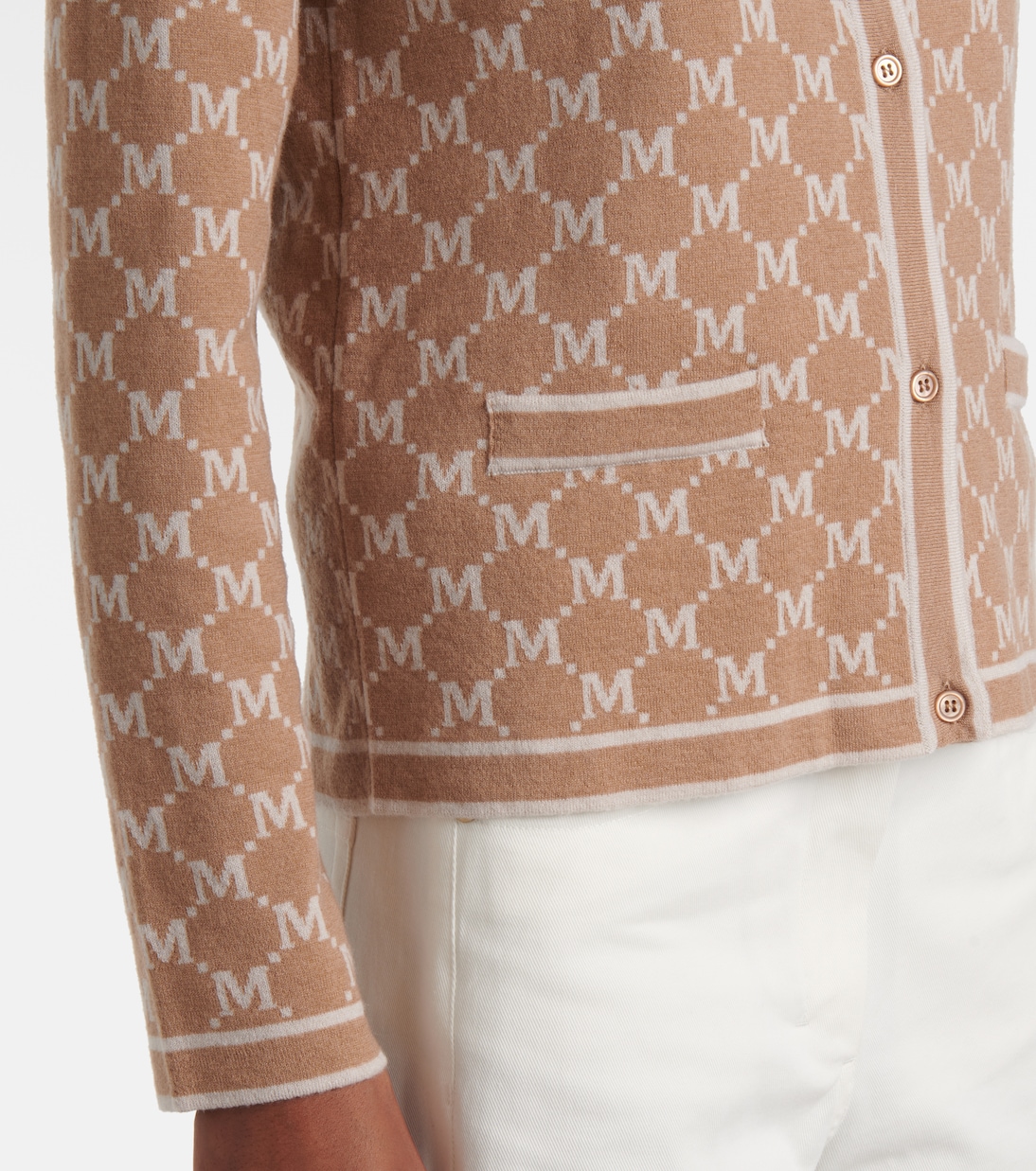 Tivoli intarsia wool and cashmere cardigan  | 'S Max Mara
