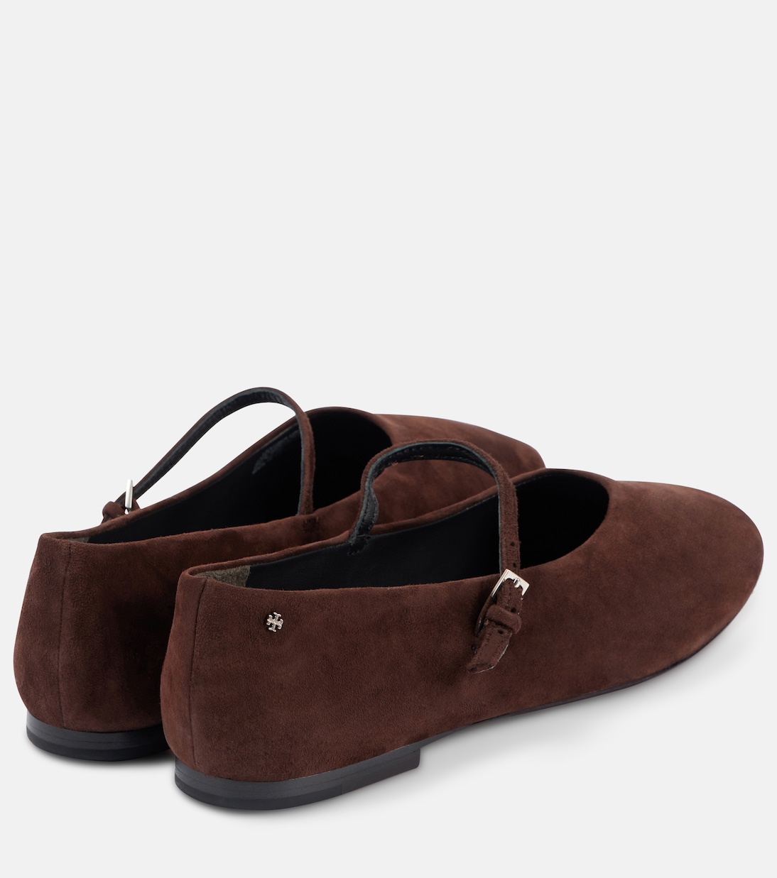 Scarpe ballerine TORY BURCH in pelle scamosciata con cinturino alla caviglia per uno stile giovane e raffinato