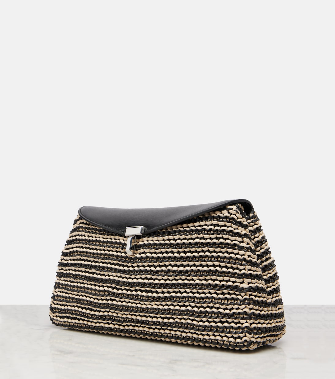 Clutch T-Lock Small de piel | Toteme