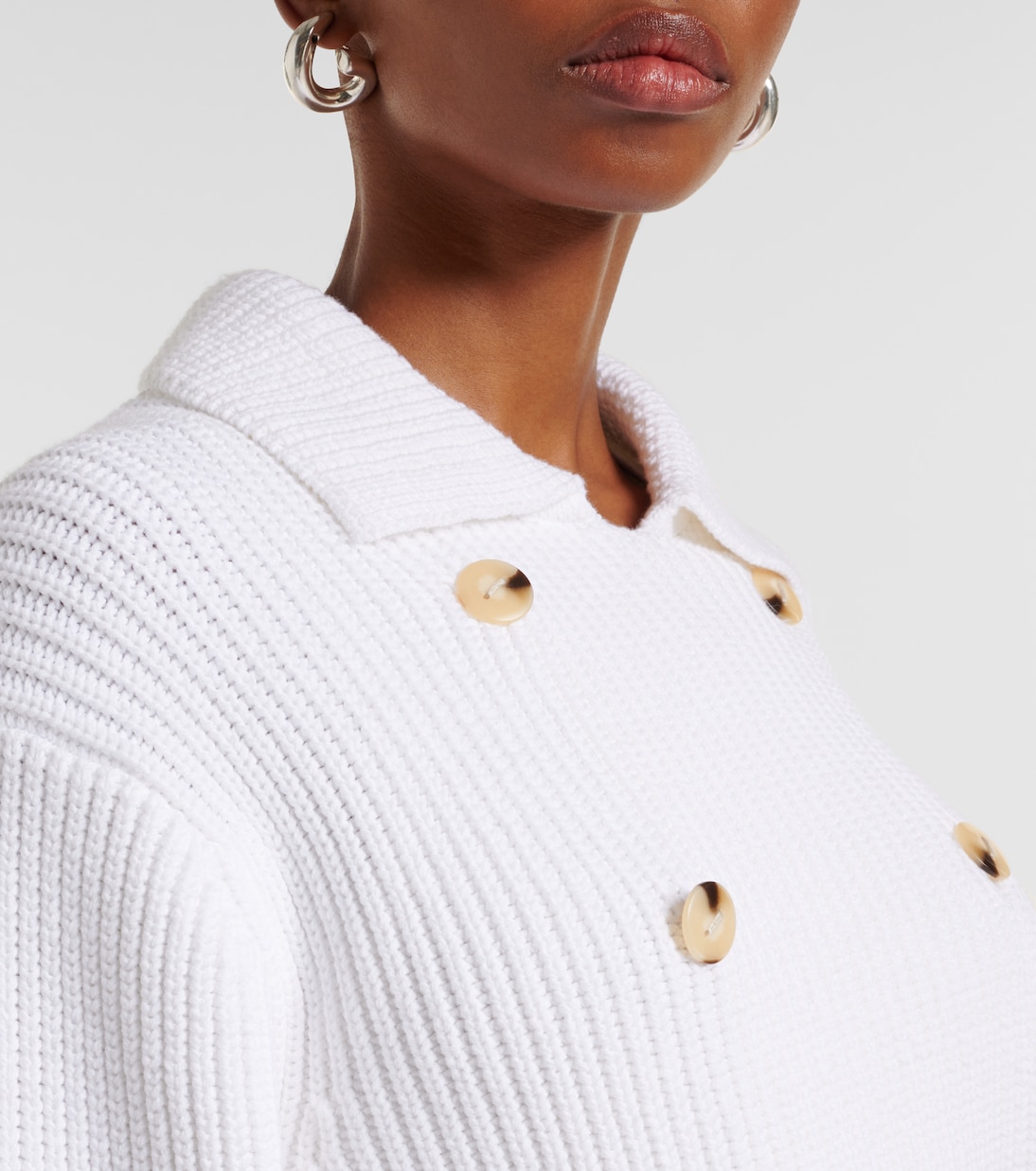 Cardigan doppiopetto in misto cotone | Vince