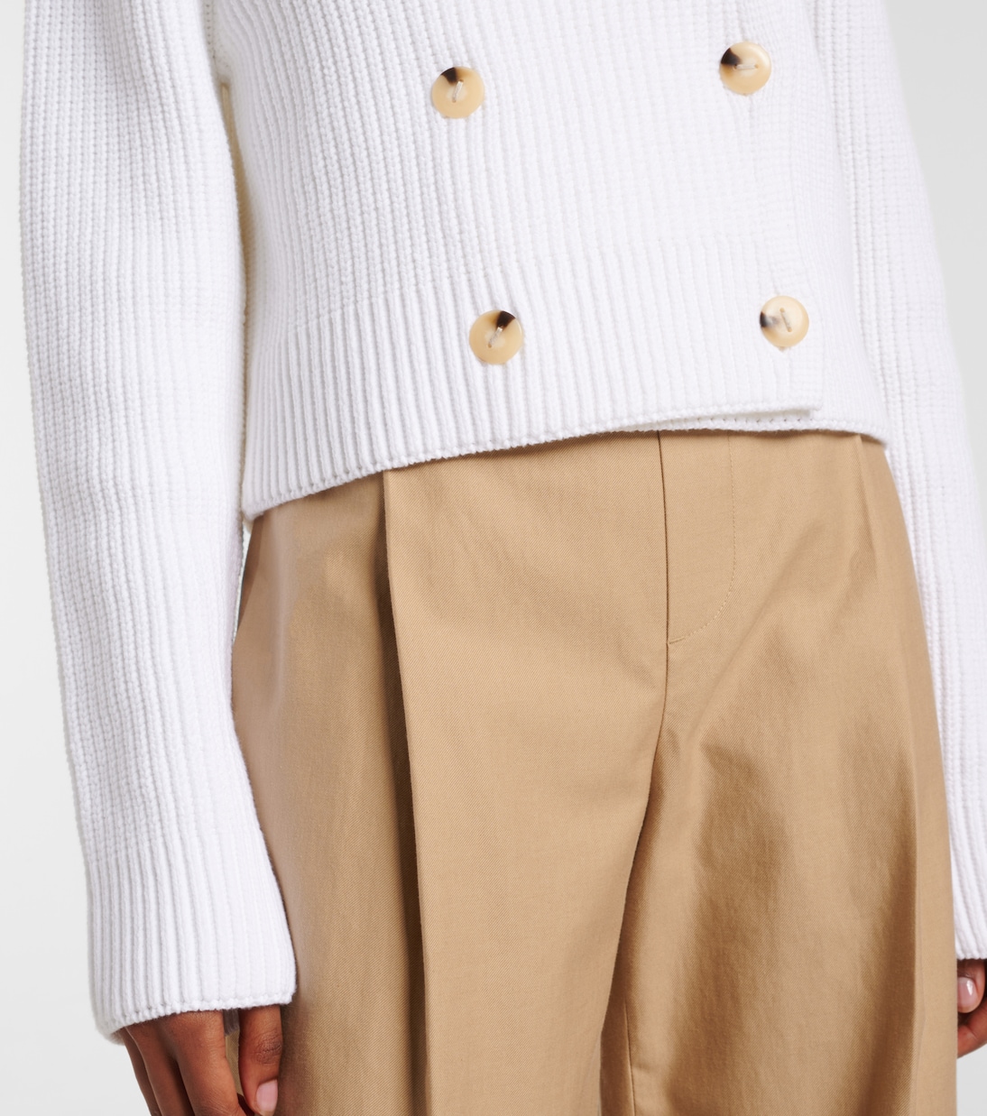 Cardigan doppiopetto in misto cotone | Vince