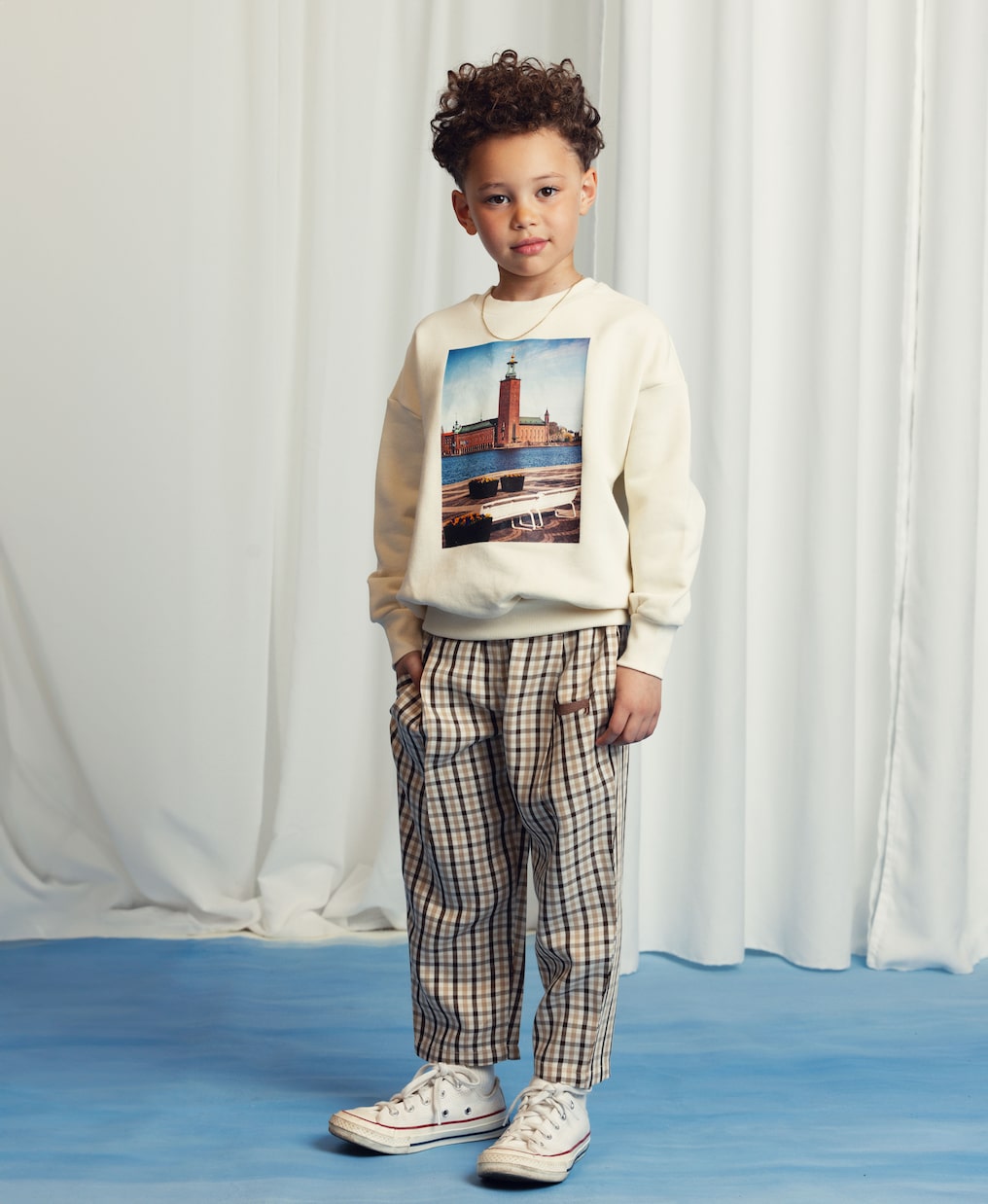 Gingham pants | Mini Rodini