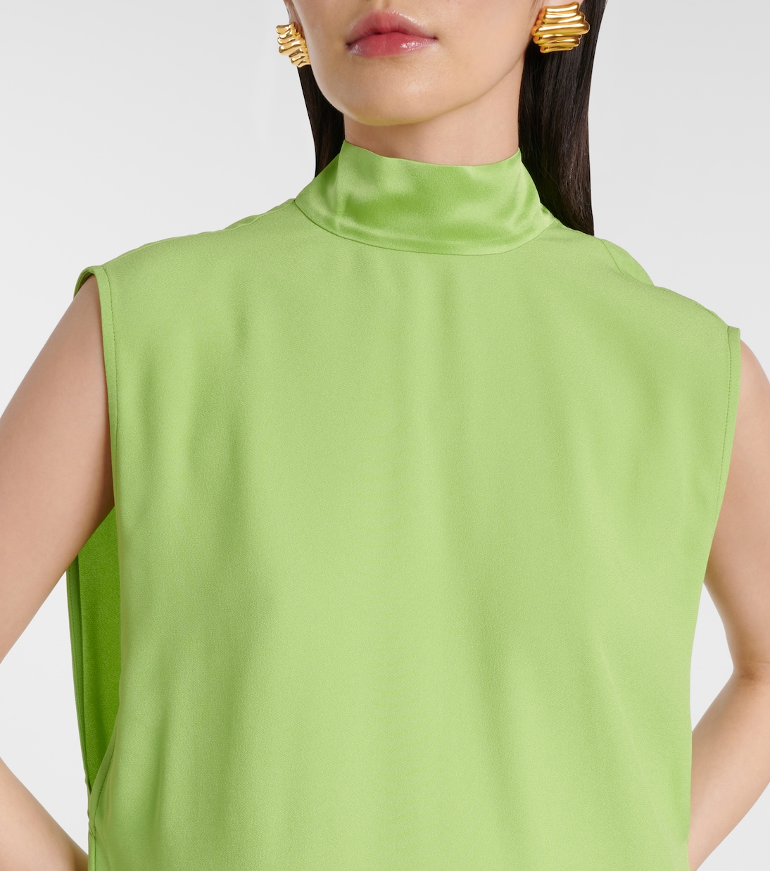 Vestido largo Miami de crepé cady | Taller Marmo