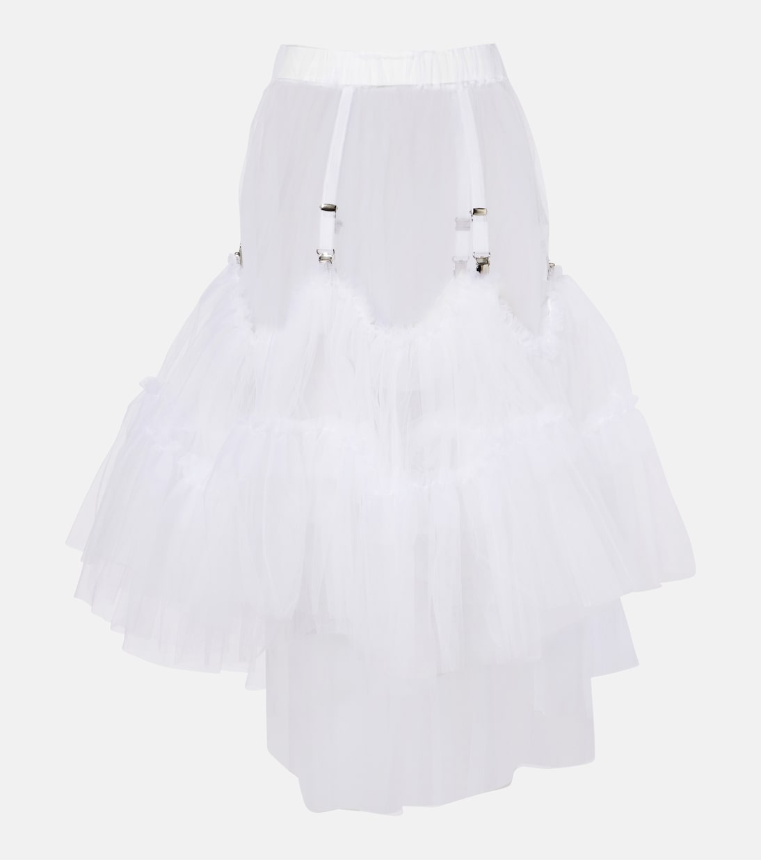Falda midi de tul translúcida | Noir Kei Ninomiya