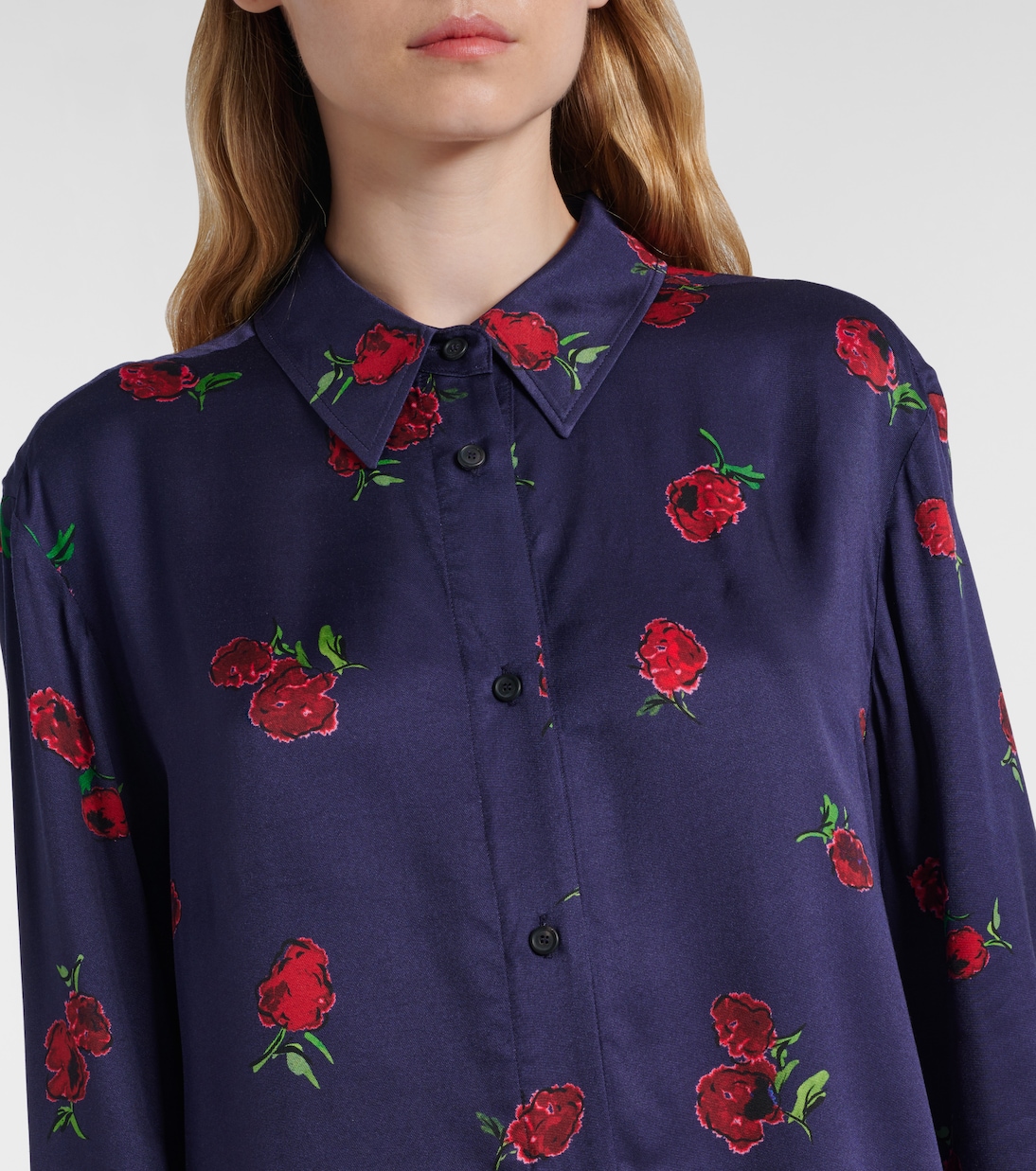 Argo printed twill shirt | Khaite