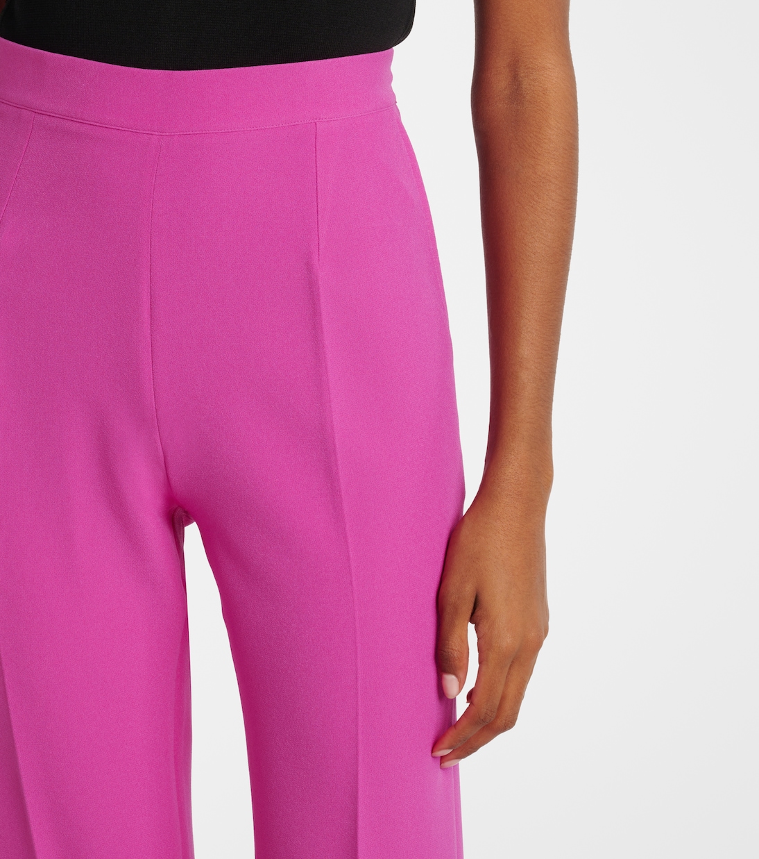 Pantaloni flared a vita alta | Safiyaa