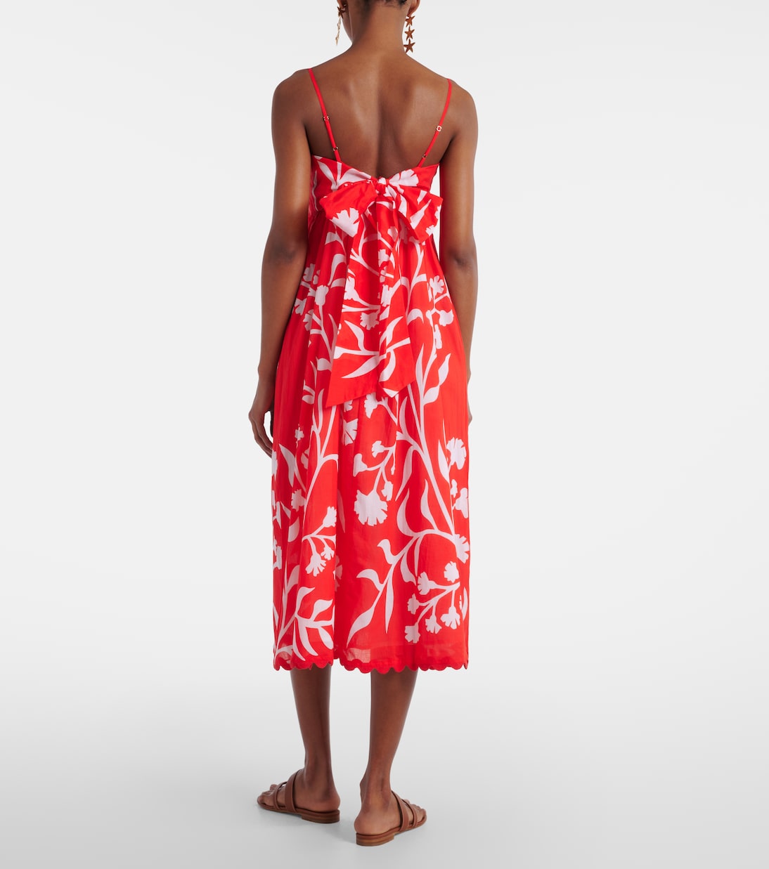 Abito midi in cotone con stampa | Juliet Dunn