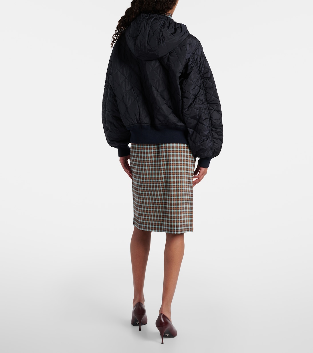 Hooded quilted jacket  | Prada