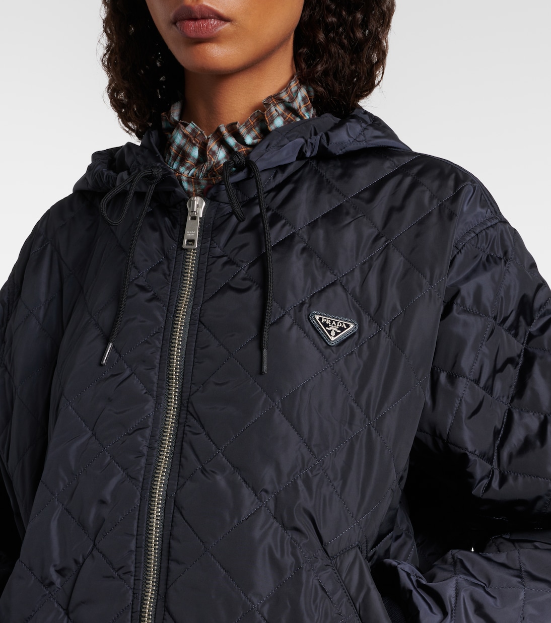 Hooded quilted jacket  | Prada