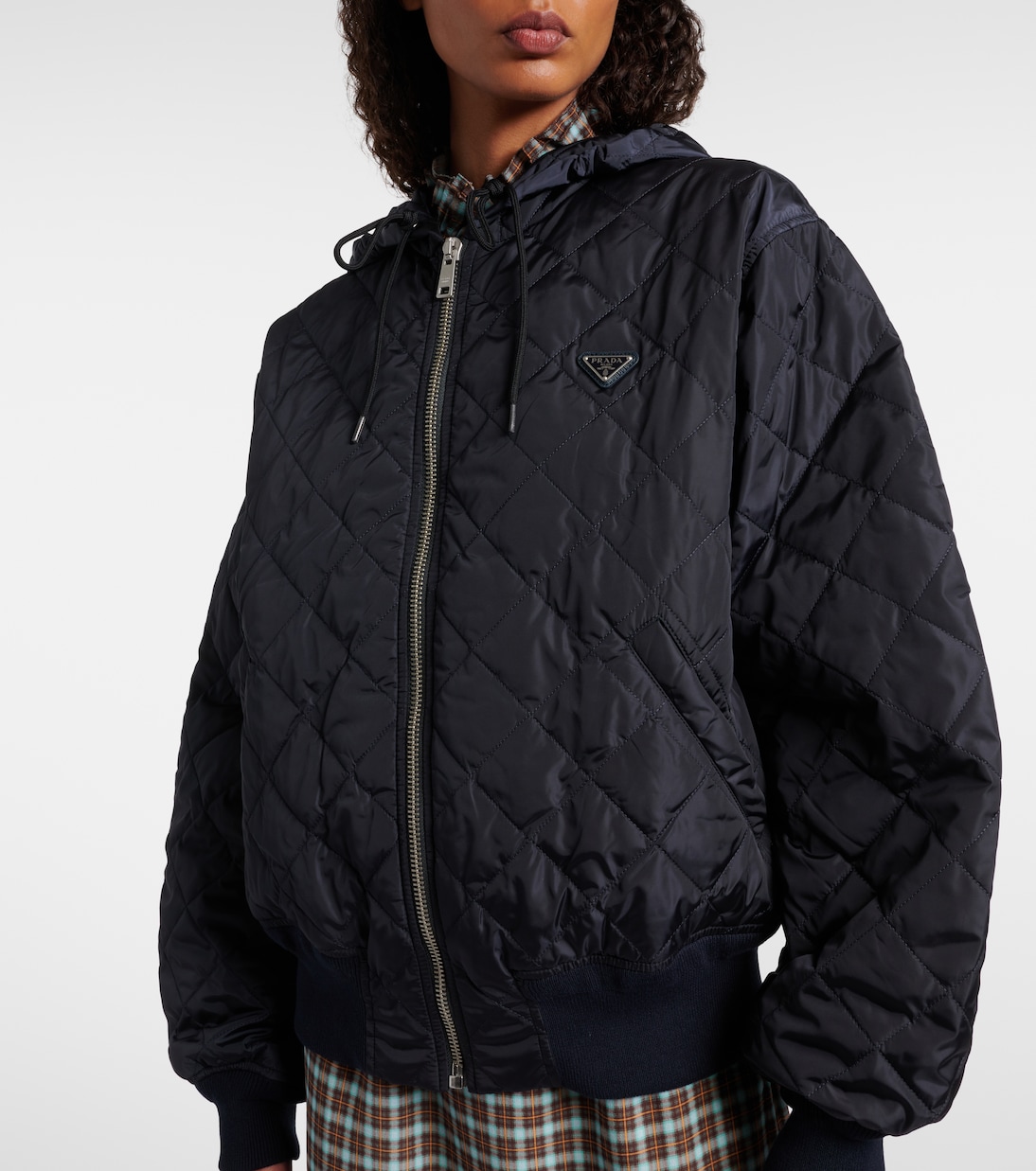 Hooded quilted jacket  | Prada