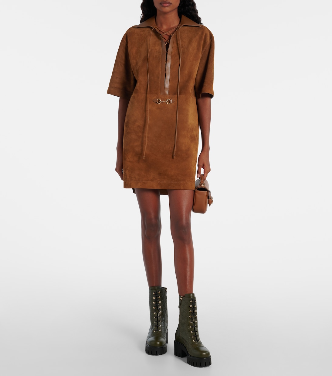 GG New Marmont leather combat boots | Gucci
