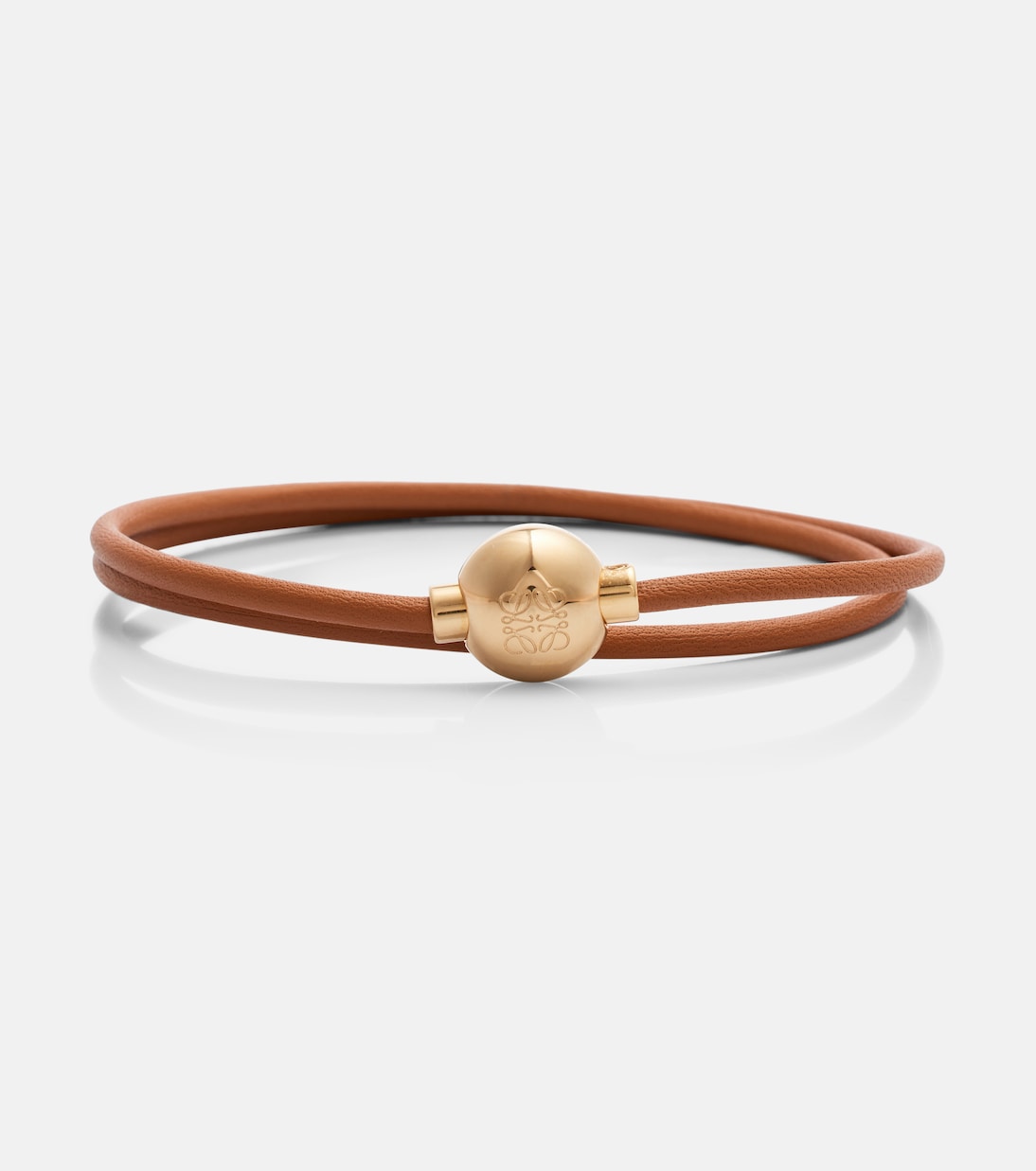 Anagram embellished leather bracelet | Loewe