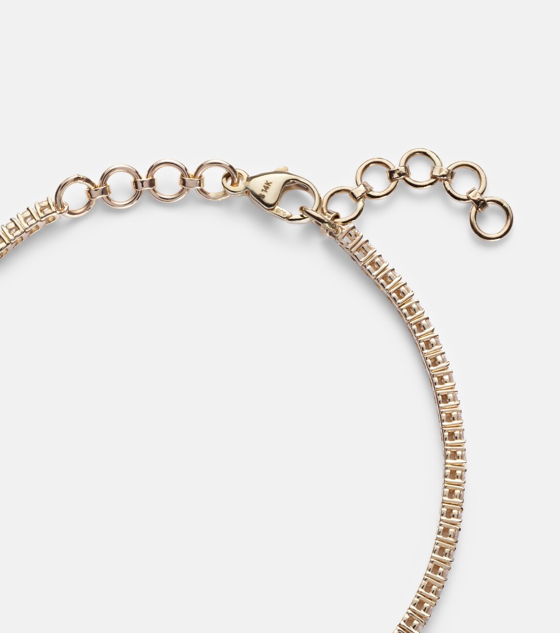 14kt gold bracelet with diamonds | Stone and Strand