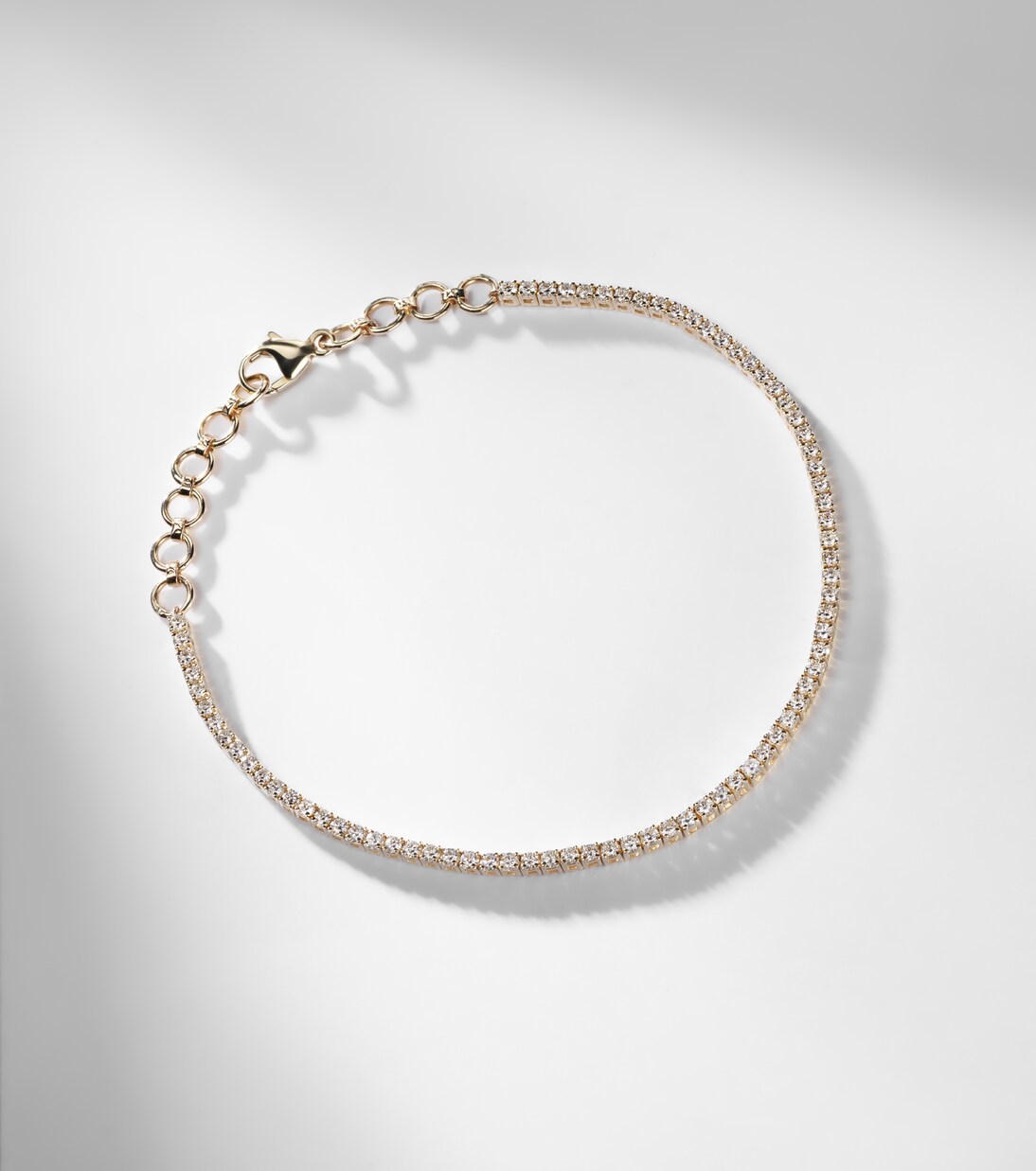 14kt gold bracelet with diamonds | Stone and Strand