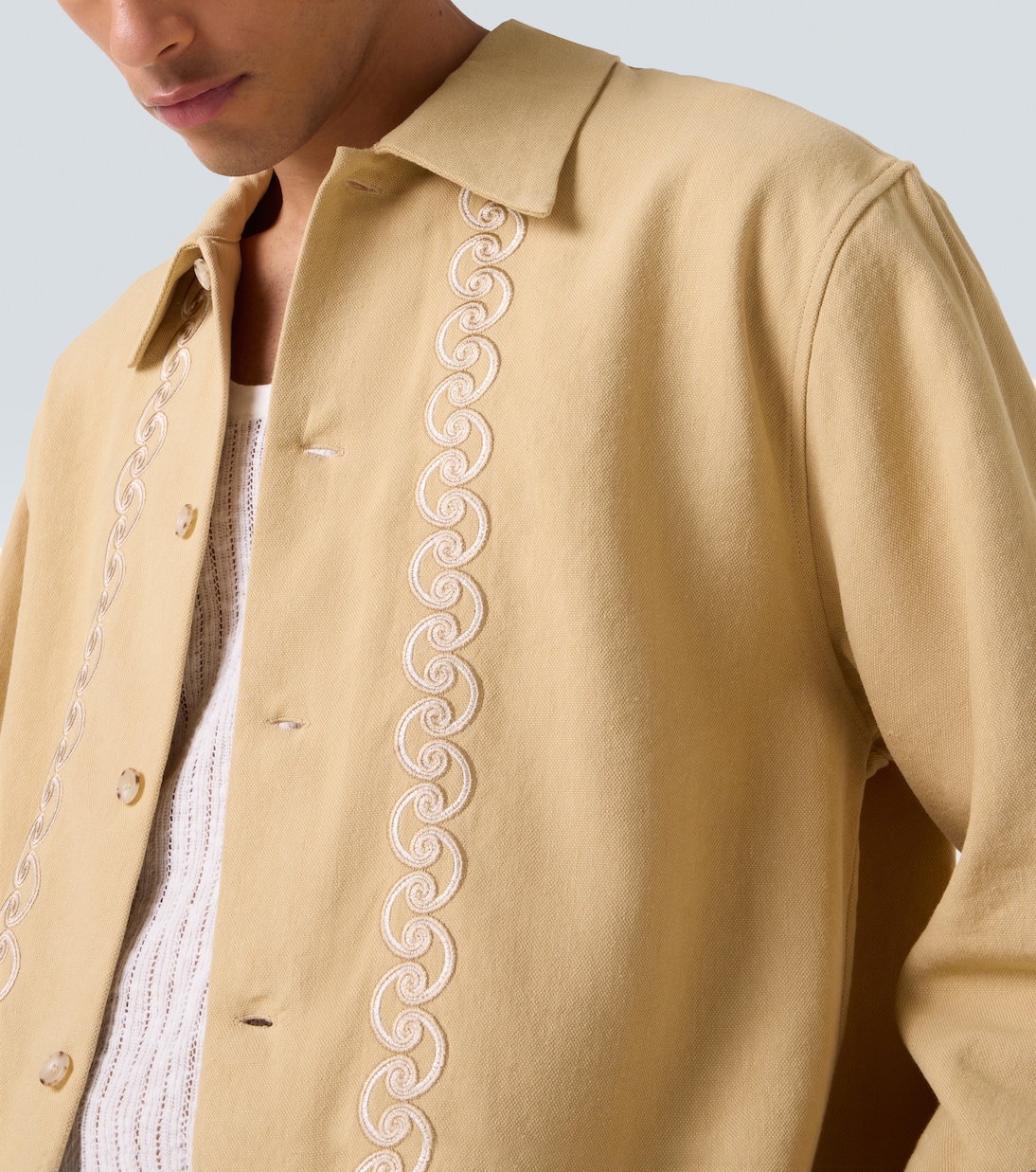 Embroidered overshirt | Commas
