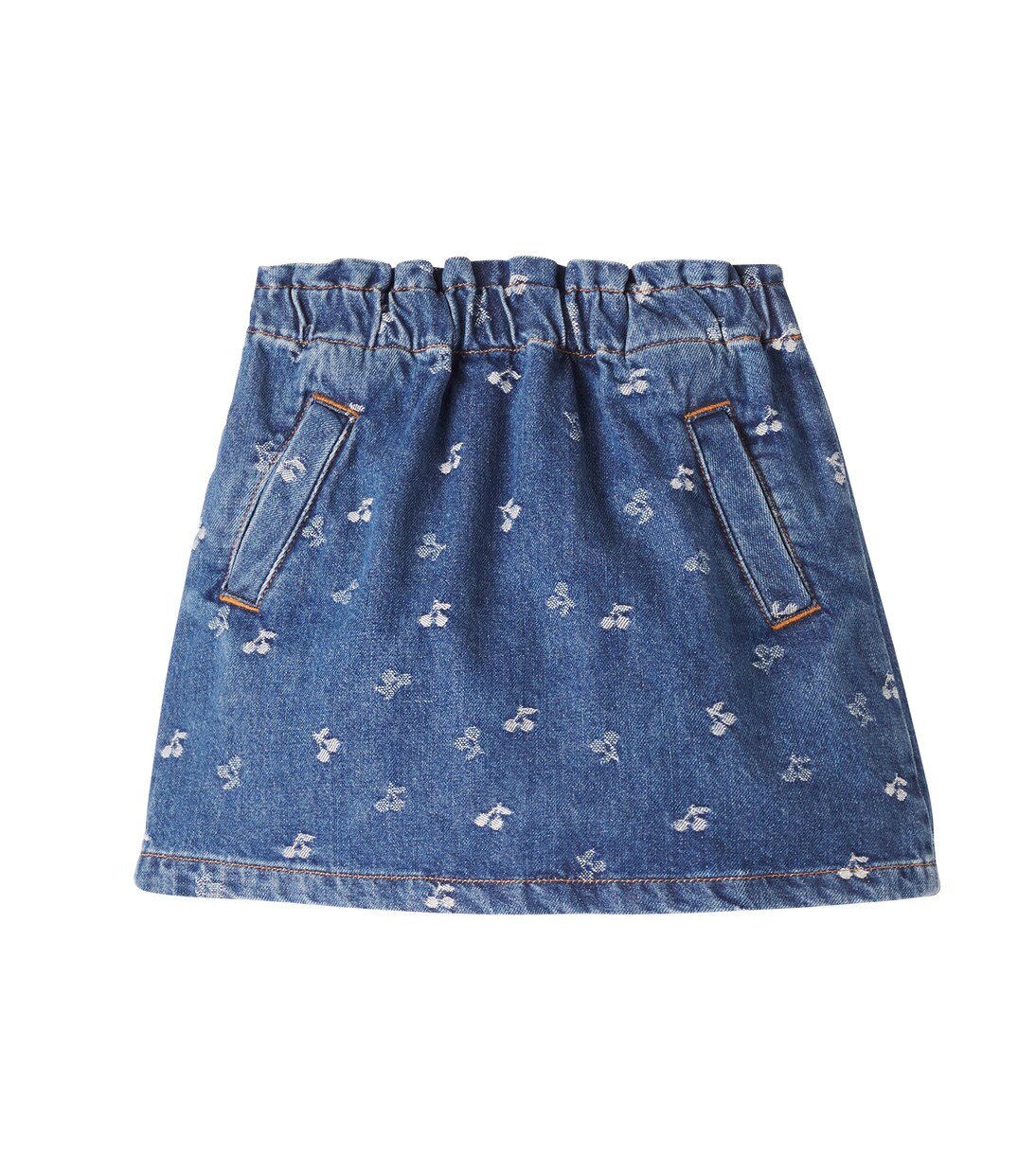 Falda de denim estampada | Bonpoint