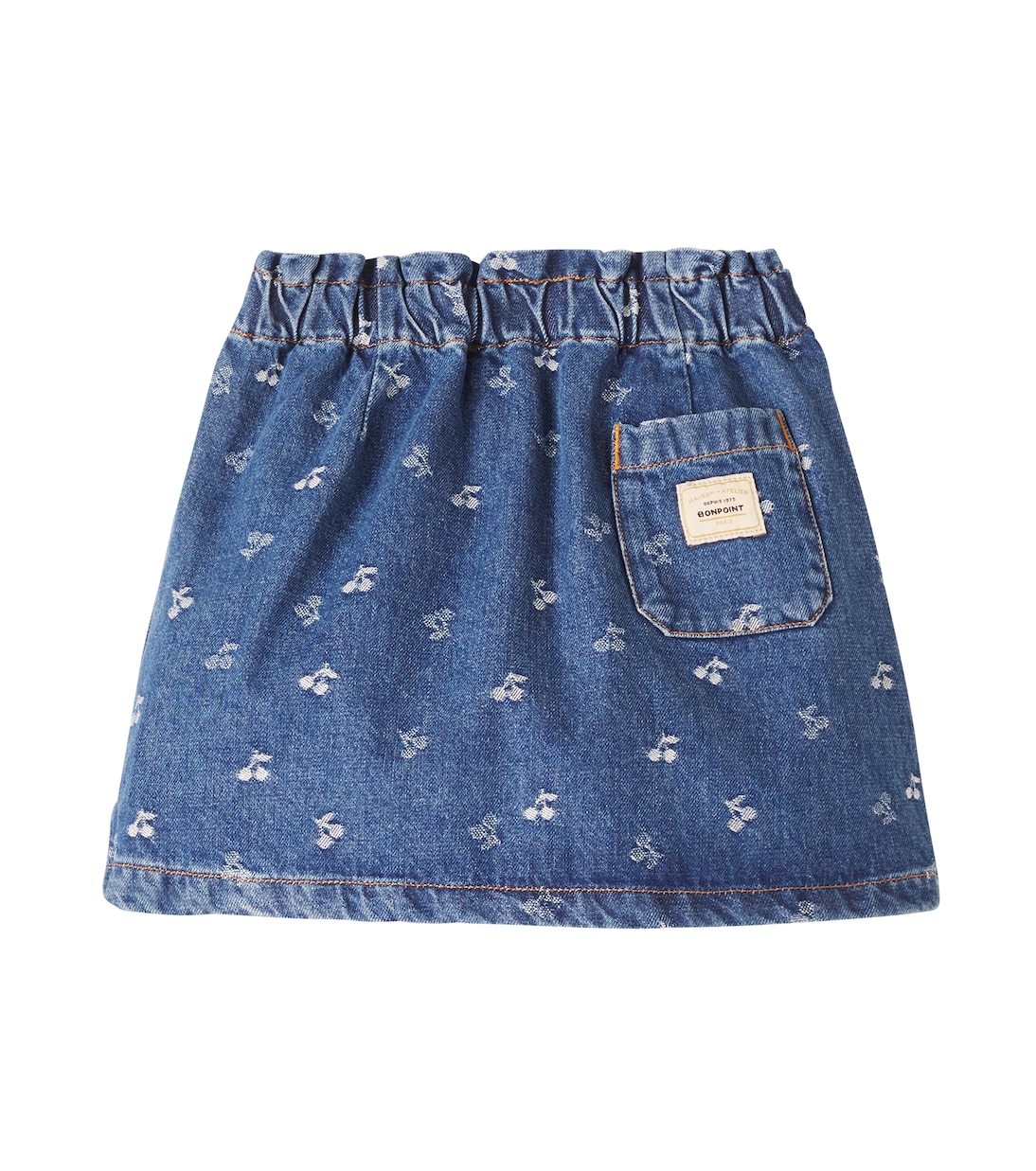 Falda de denim estampada | Bonpoint