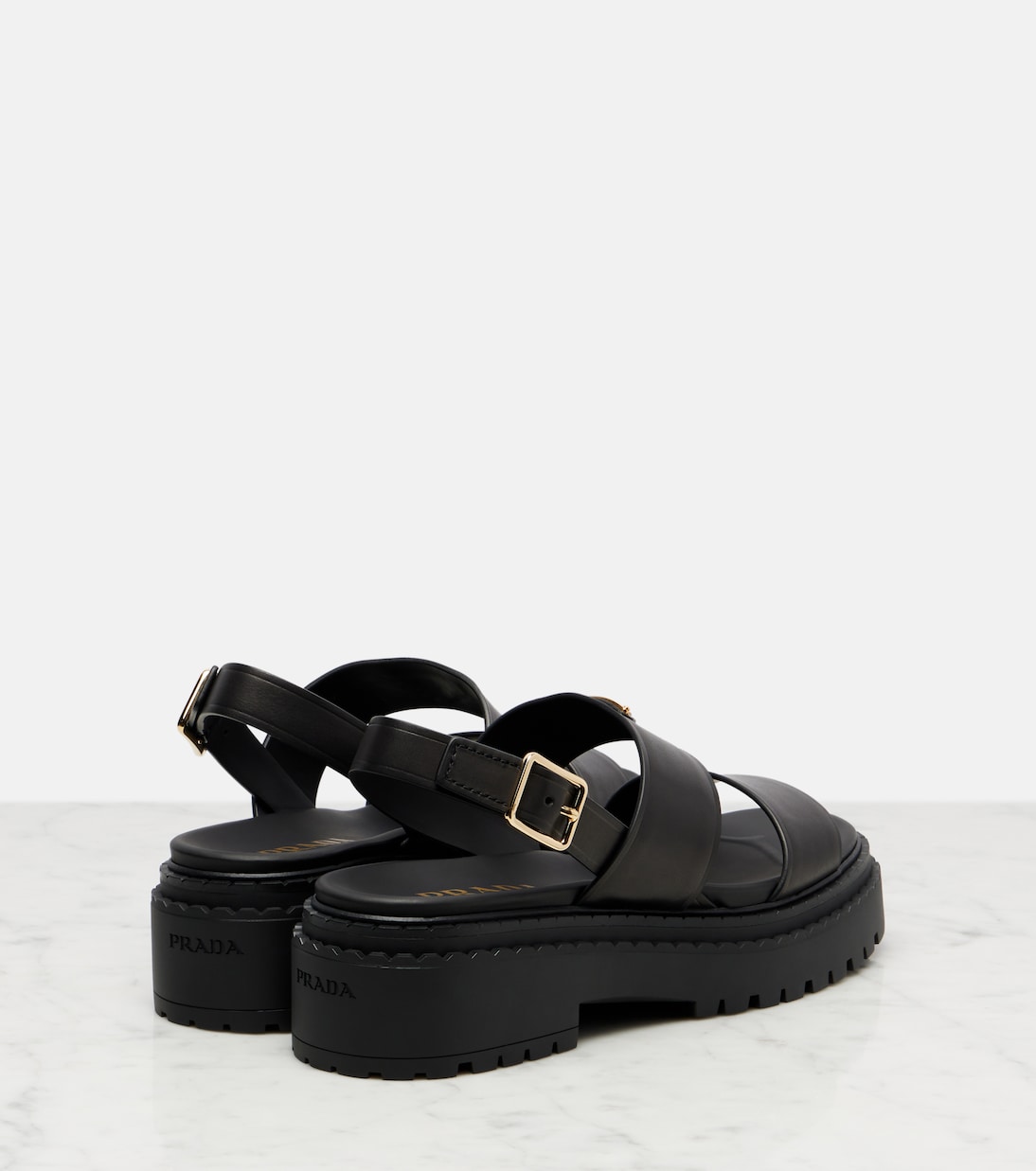 Sandalen aus Leder | Prada
