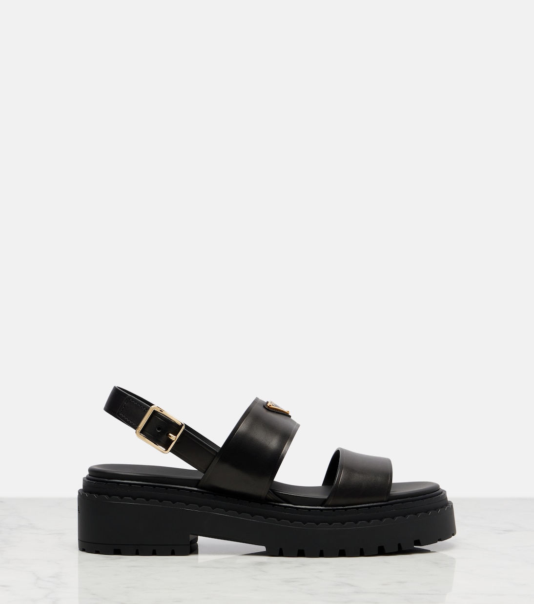Sandalen aus Leder | Prada