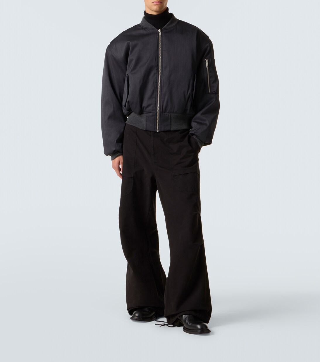Chaqueta bomber cropped | Entire Studios