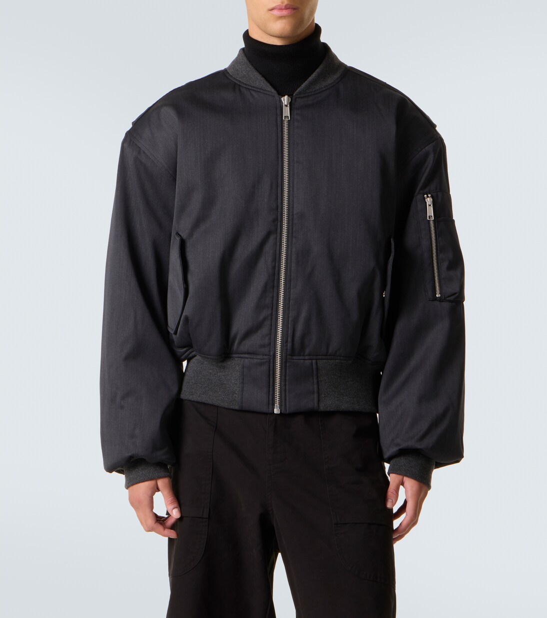 Chaqueta bomber cropped | Entire Studios