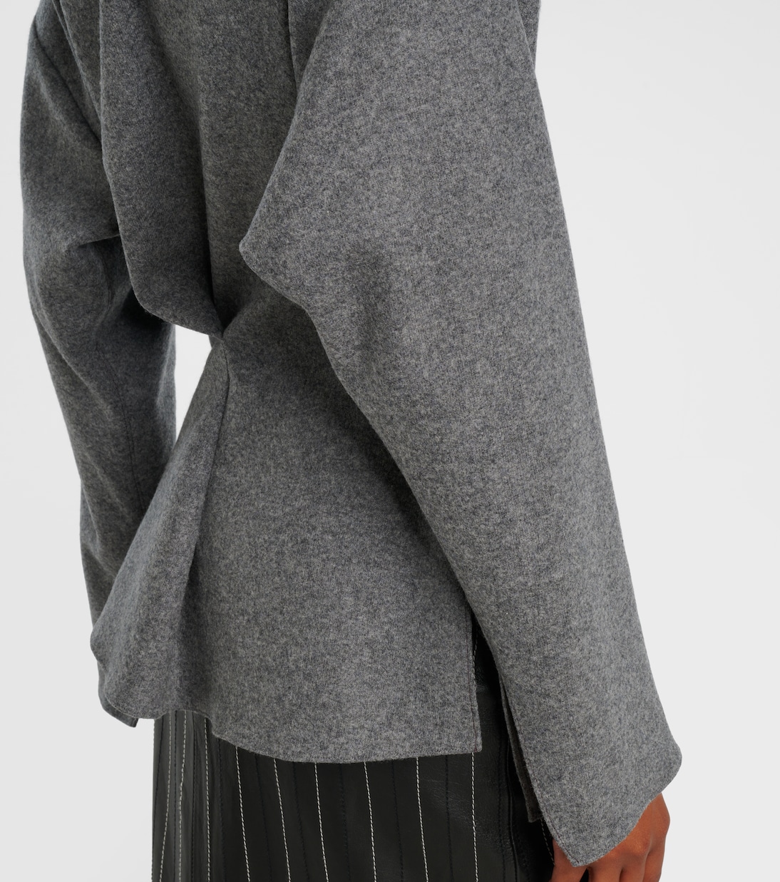Wool and cashmere Henley shirt | Victoria Beckham