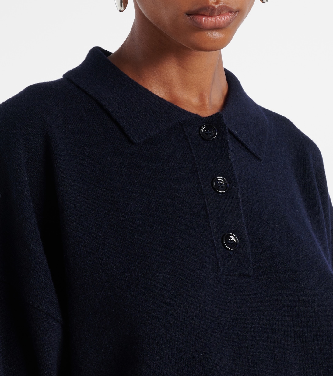 Wool and cashmere polo sweater | Jardin des Orangers