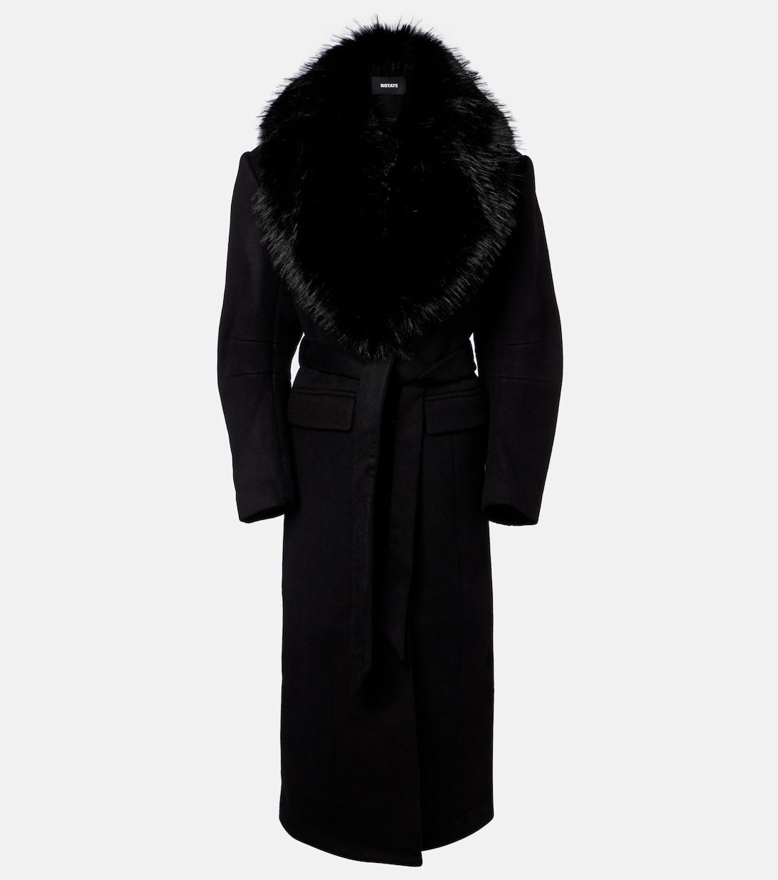 Belted wool coat | Rotate