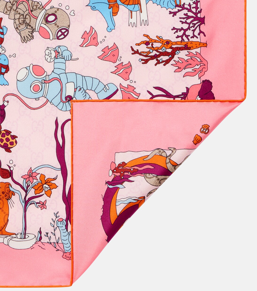 Bedrucktes Tuch aus Seiden-Twill | Gucci