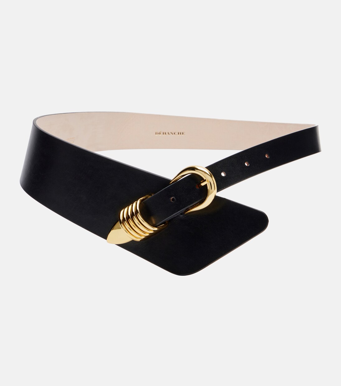 Alcott asymmetric leather belt | Déhanche
