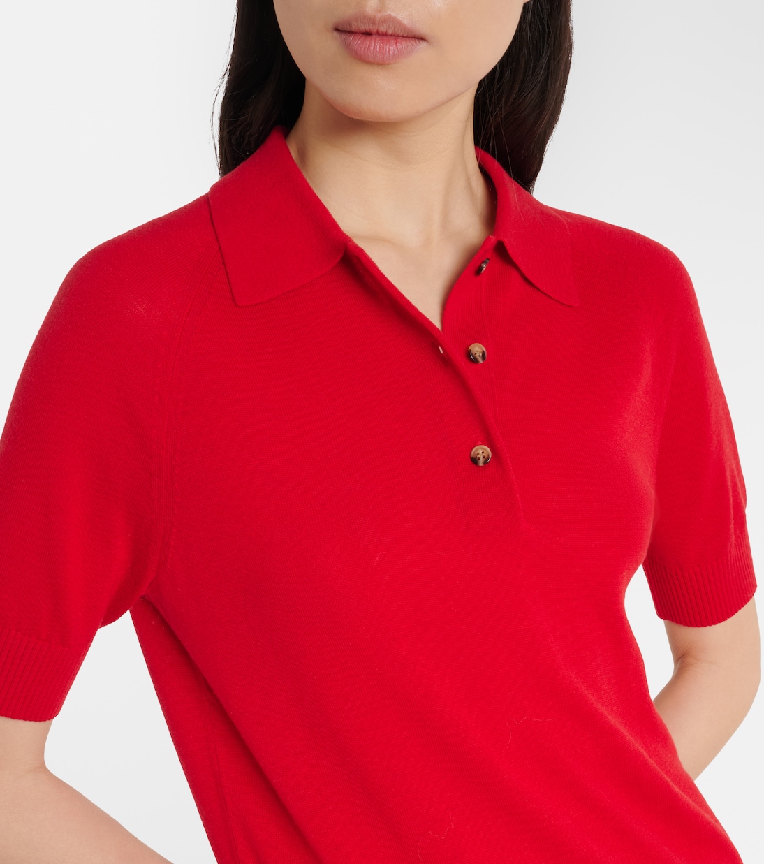 Wool polo shirt | Victoria Beckham