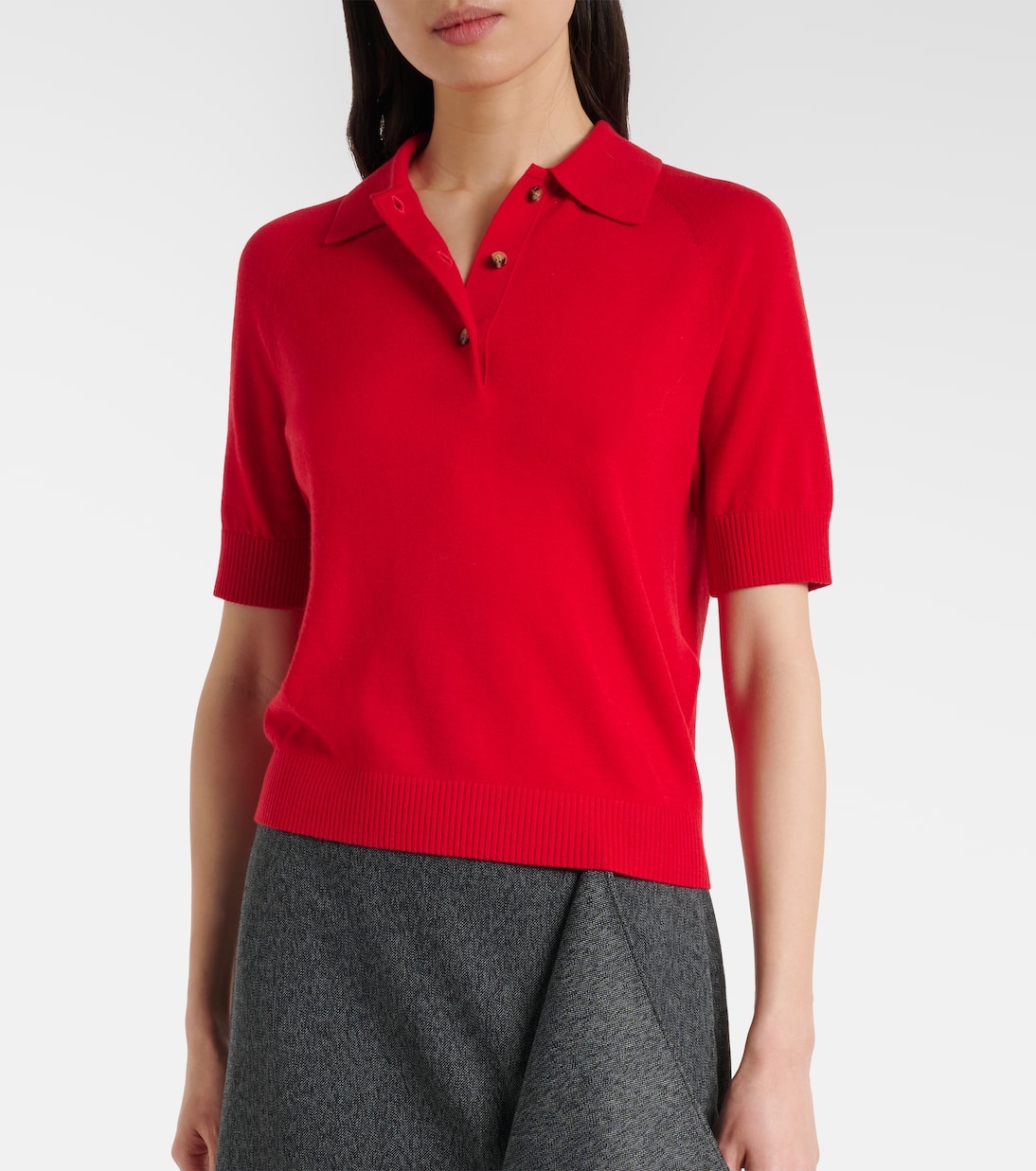 Wool polo shirt | Victoria Beckham