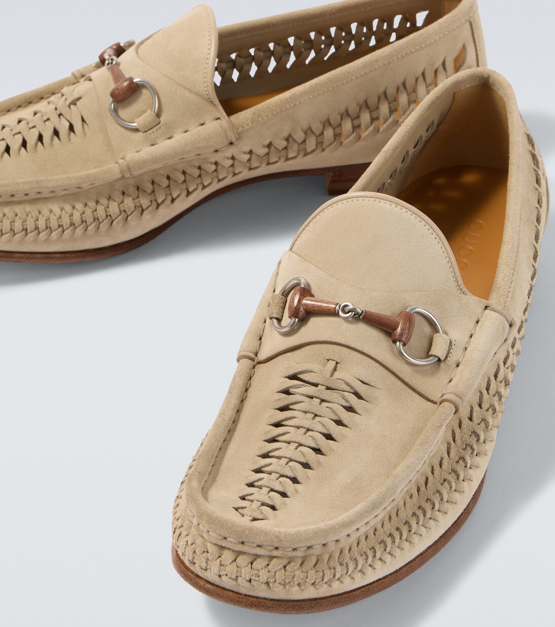 Horsebit 1953 woven suede loafers | Gucci