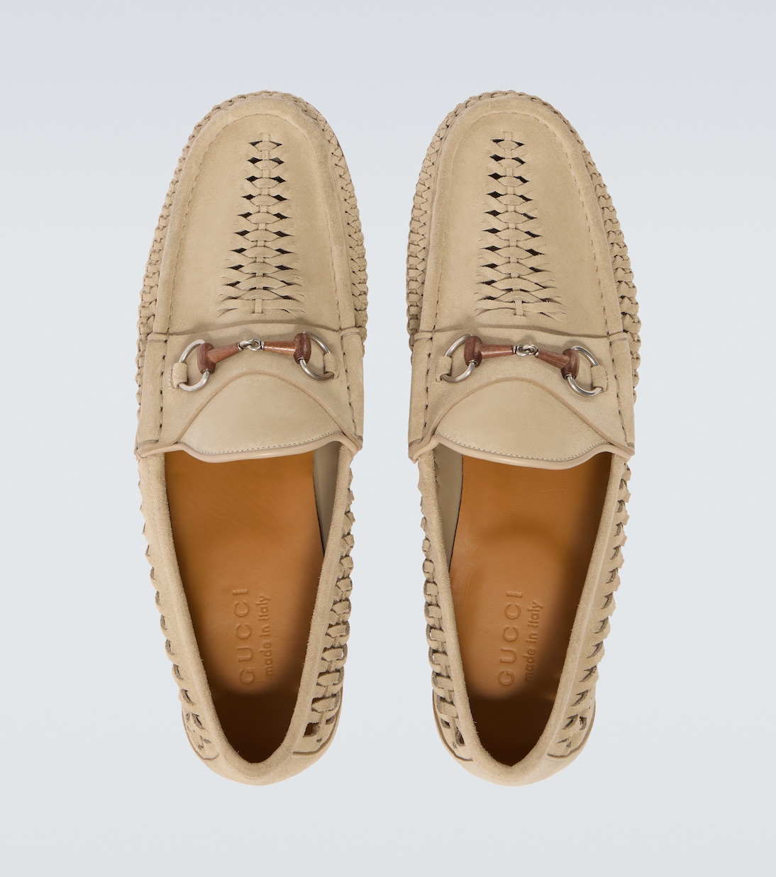 Horsebit 1953 woven suede loafers | Gucci