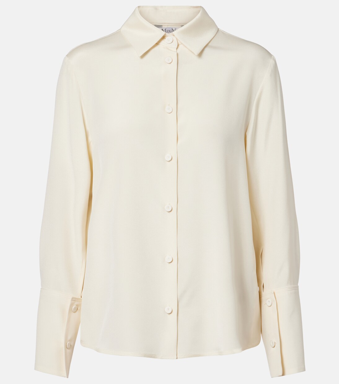 Voliera silk-blend cady shirt | Max Mara