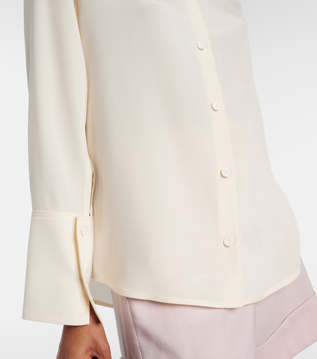 Voliera silk-blend cady shirt | Max Mara