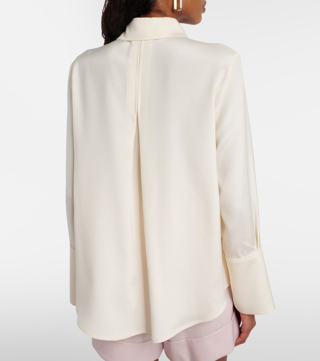 Voliera silk-blend cady shirt | Max Mara