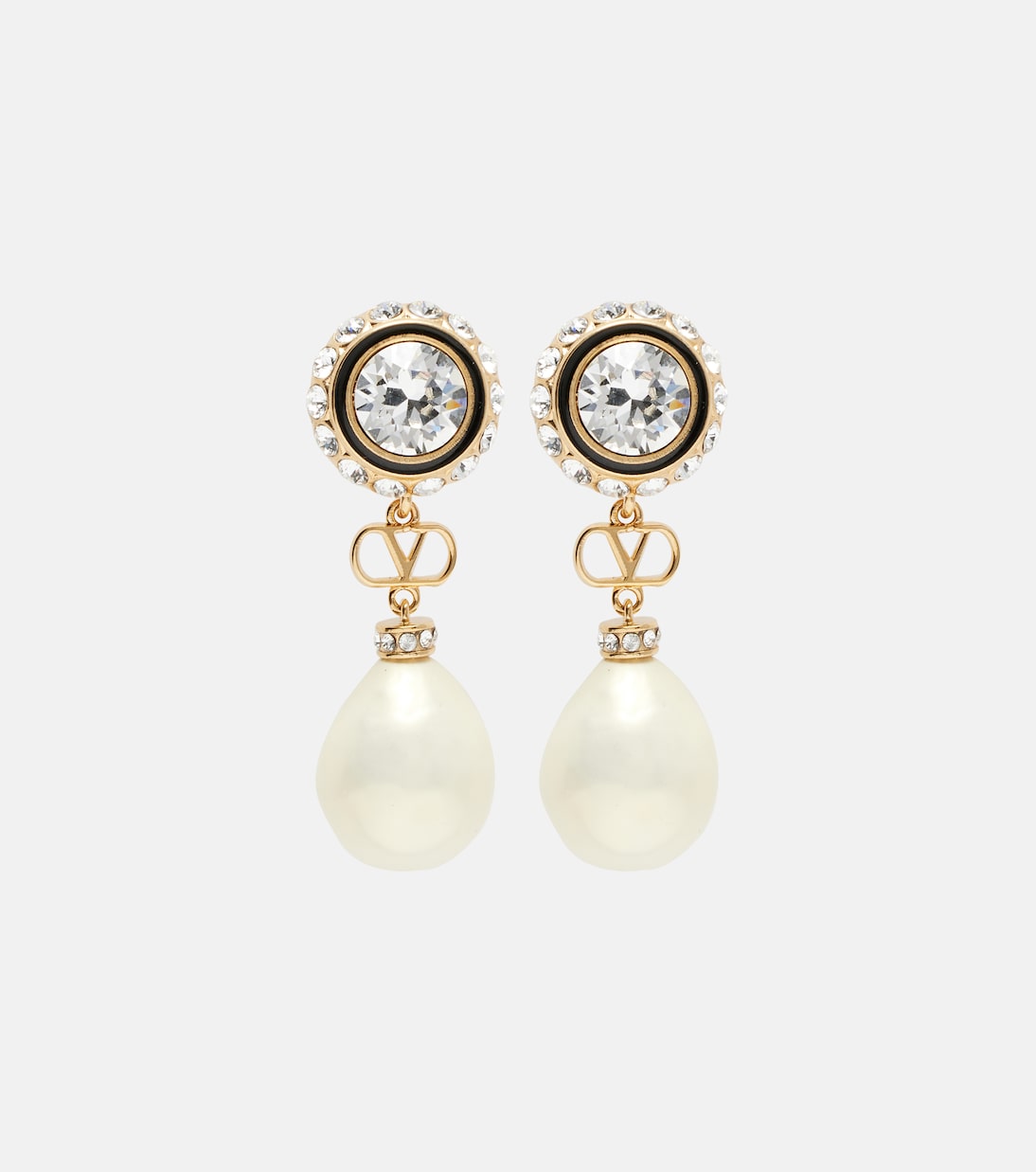 Pendientes adornados con VLogo | Valentino