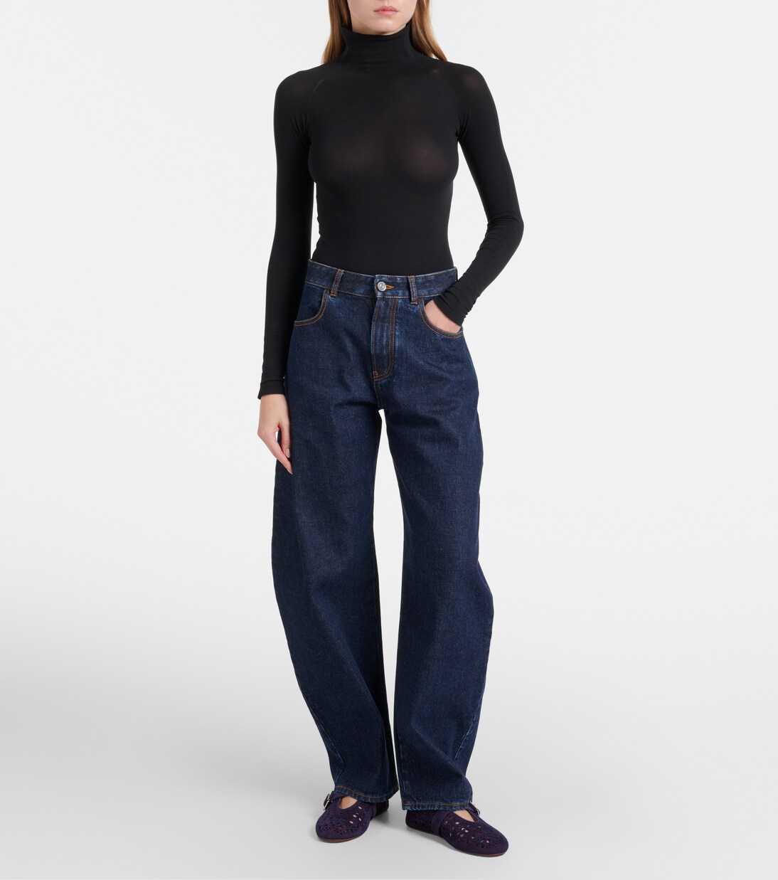 Ballerinas Vienne aus Veloursleder | Alaïa