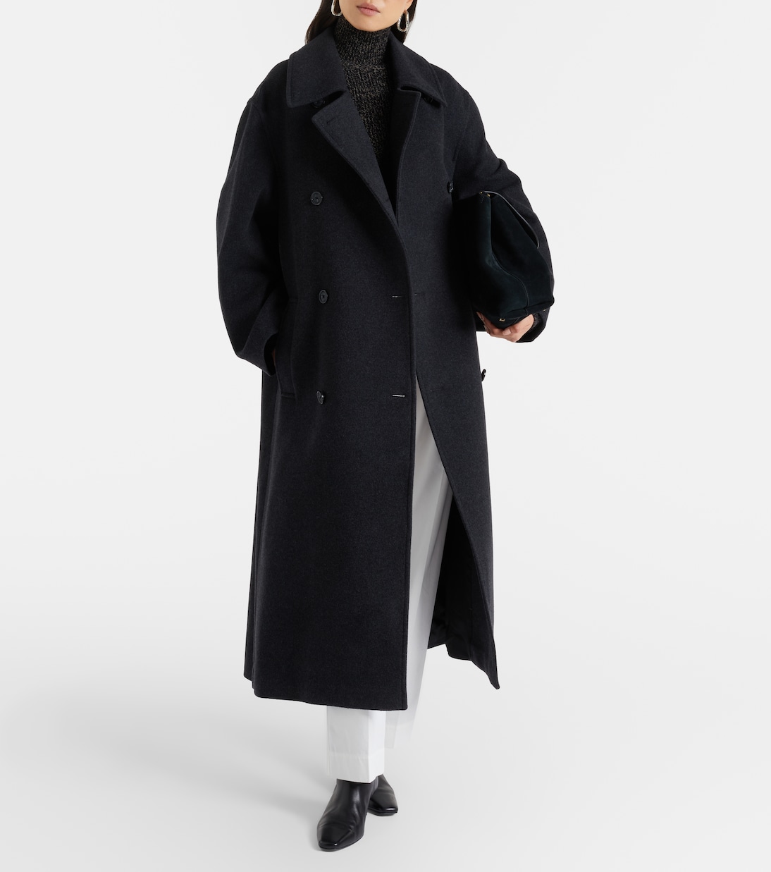 Shield double-breasted wool-blend coat | Toteme