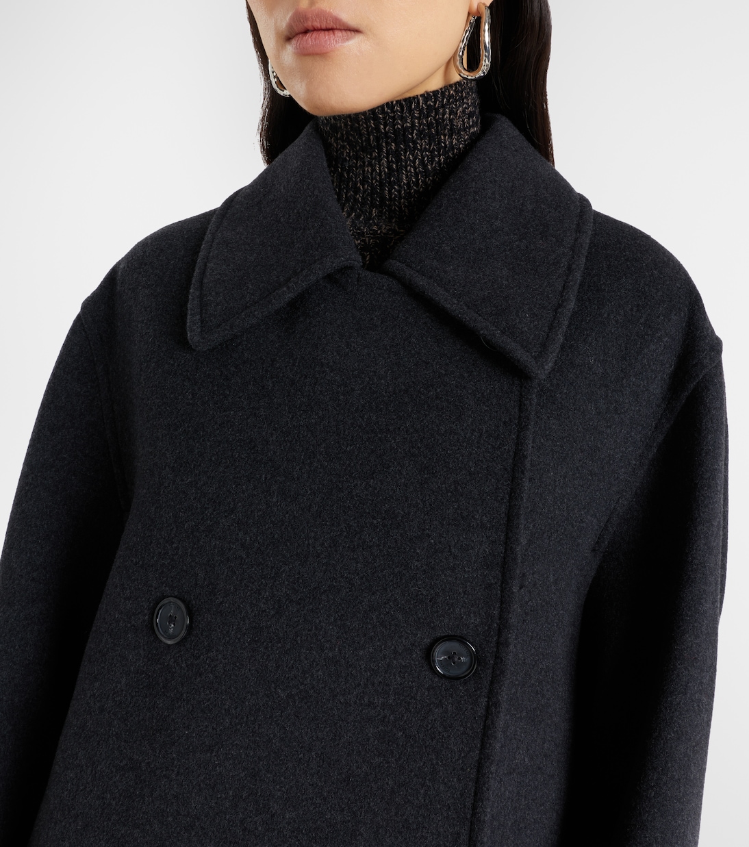 Shield double-breasted wool-blend coat | Toteme