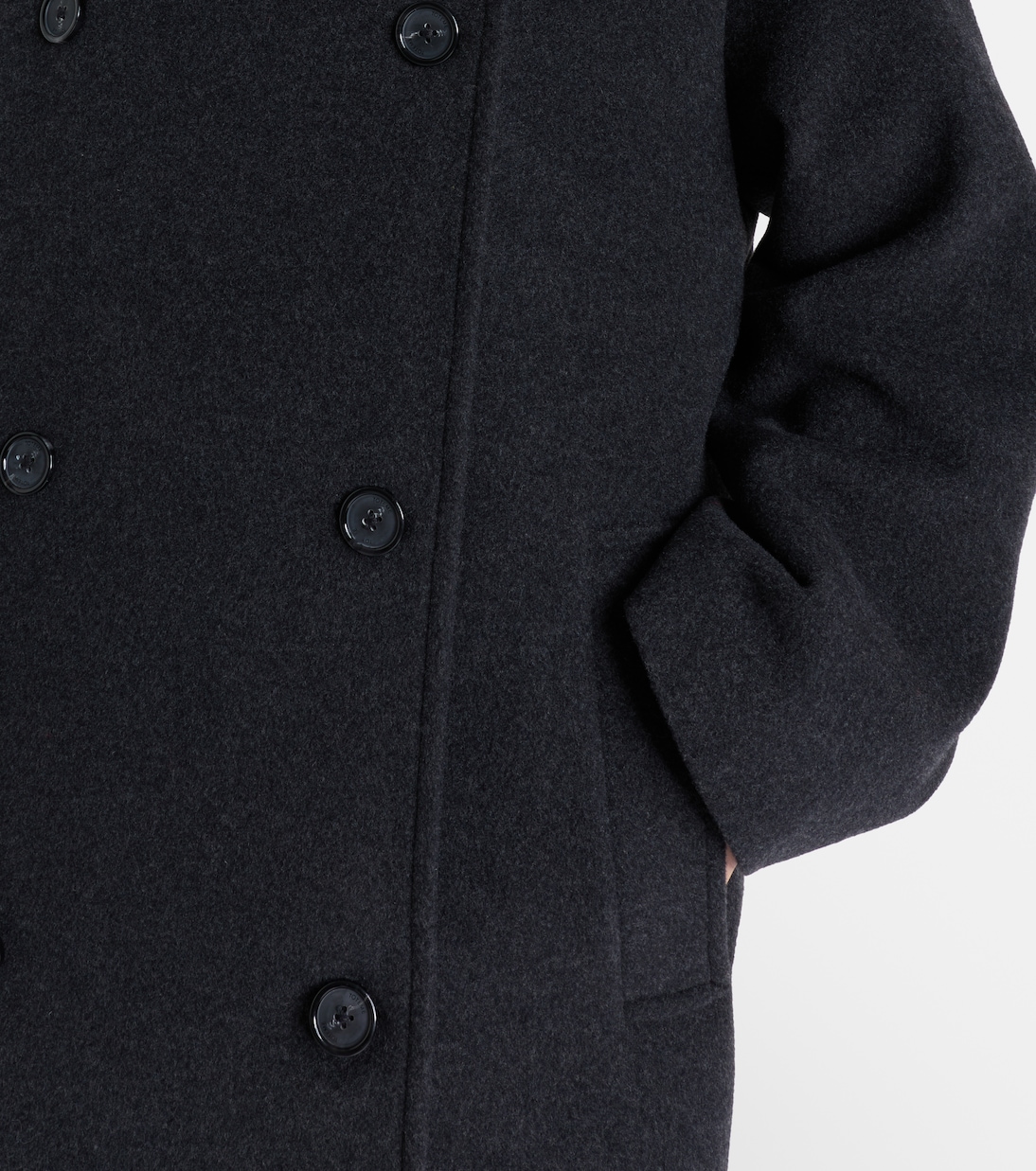 Shield double-breasted wool-blend coat | Toteme