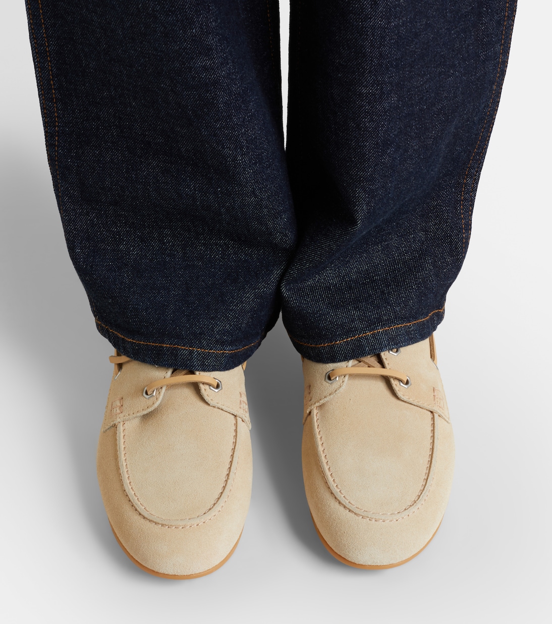 H693 suede boat shoes  | Hogan