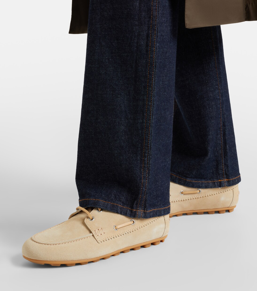 H693 suede boat shoes  | Hogan