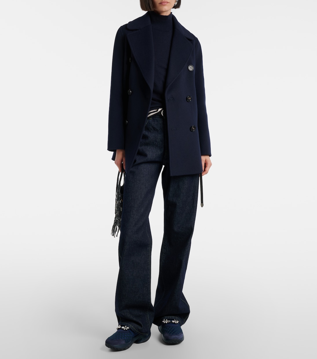 Viv' Run suede-trimmed slip-on sneakers | Roger Vivier