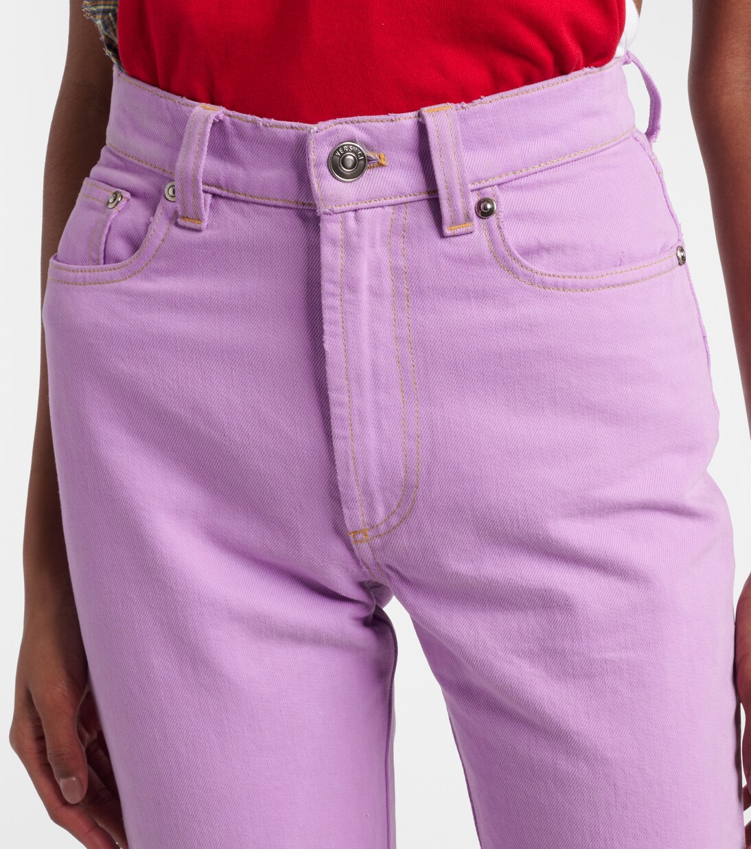 High-rise capri jeans | Versace
