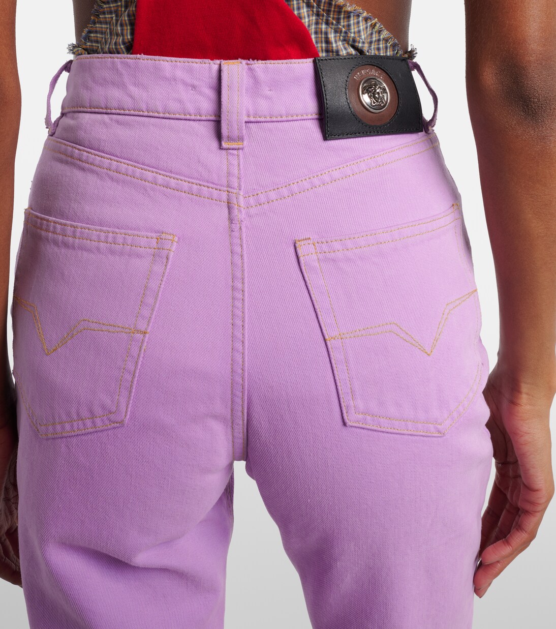 High-rise capri jeans | Versace