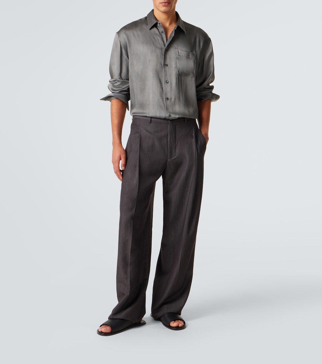 Lino leather sandals | Manolo Blahnik